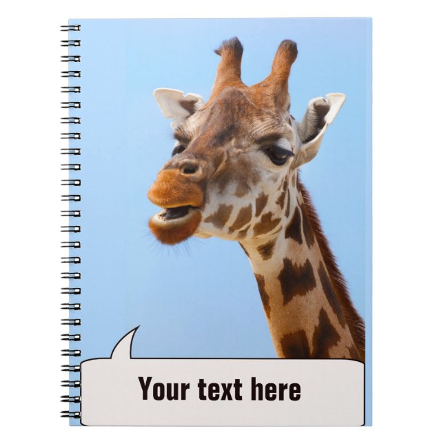 Cuaderno Portátil Giraffe Portrait (Frente)