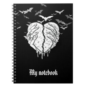 Cuaderno Portátil gótico para estética oscura e ideas profu