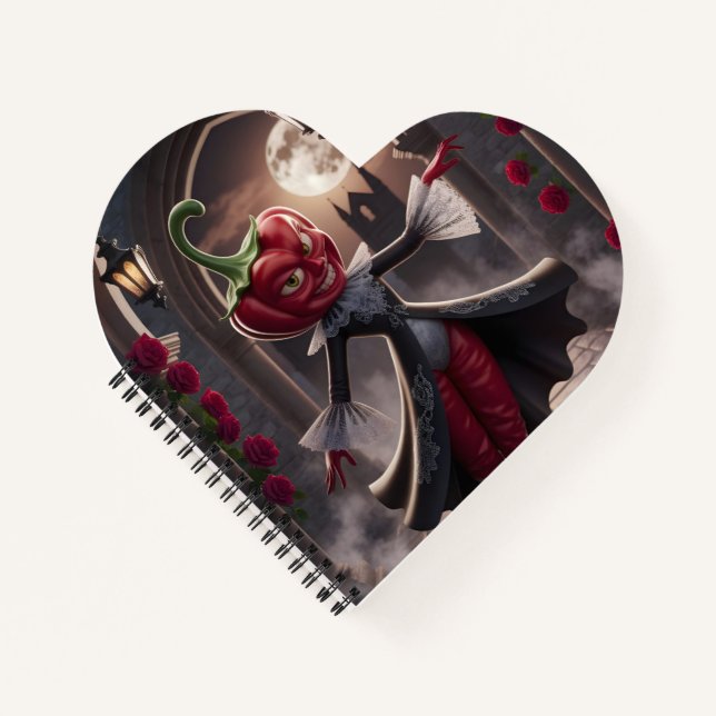 Cuaderno Portátil gótico Pepper (Anverso)