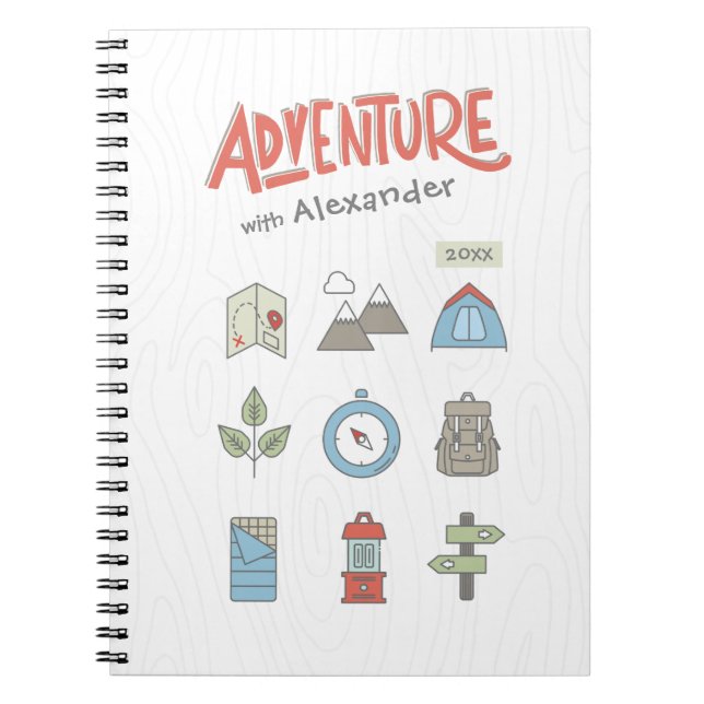 Cuaderno Portátil gráfico de fotografía de aventuras al air (Frente)