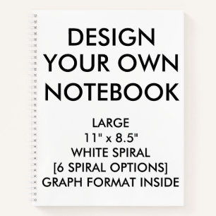 Cuaderno Portátil GRAPH grande personalizado personalizado
