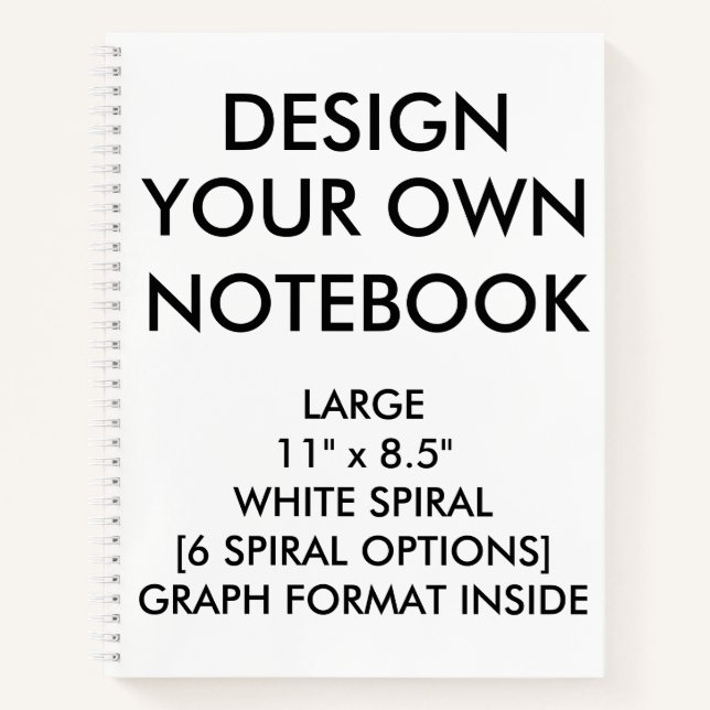 Cuaderno Portátil GRAPH grande personalizado personalizado (Anverso)