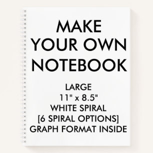 Cuaderno Portátil GRAPH grande personalizado personalizado