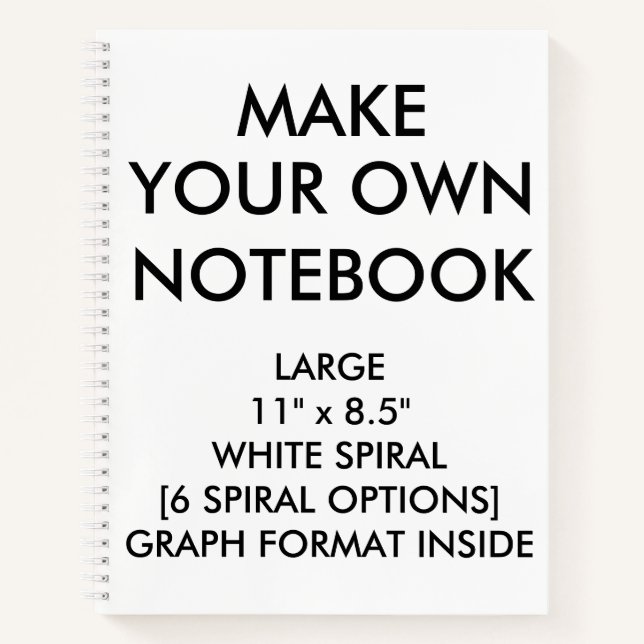 Cuaderno Portátil GRAPH grande personalizado personalizado (Anverso)