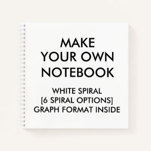Cuaderno Portátil GRAPH personalizado personalizado, espira