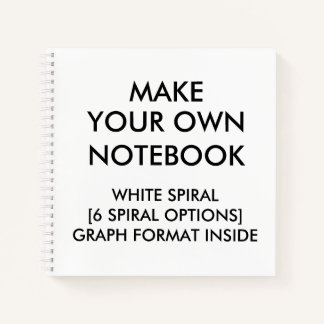 Cuaderno Portátil GRAPH personalizado personalizado, espira