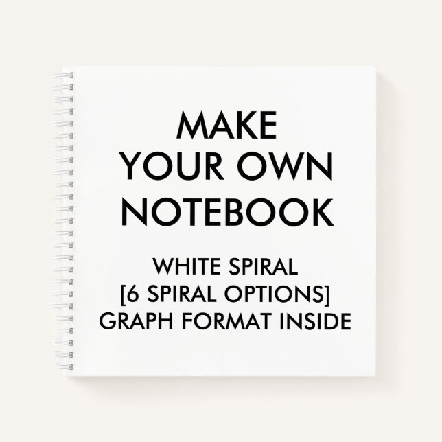 Cuaderno Portátil GRAPH personalizado personalizado, espira (Anverso)