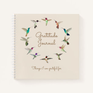 Cuaderno Portátil Gratitude Hummingbirds de California