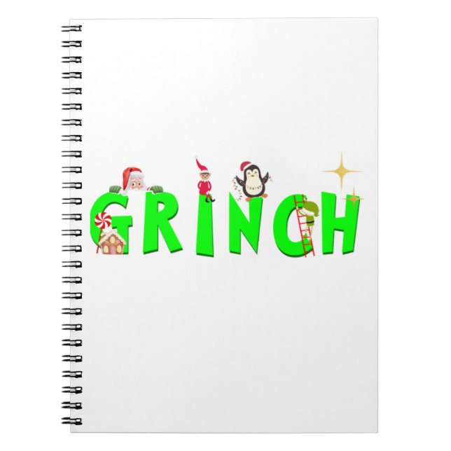 Cuaderno Portátil Grinch (Frente)