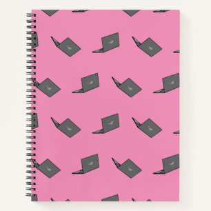 Cuaderno Portátil gris con Personalizado de logotipo de páj