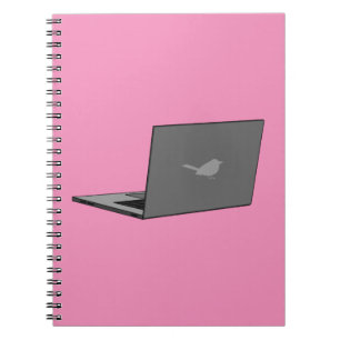 Cuaderno Portátil gris con Personalizado de logotipo de páj