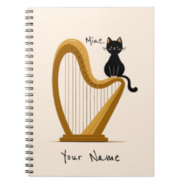 Cuaderno Portátil Harp y Cat personalizado