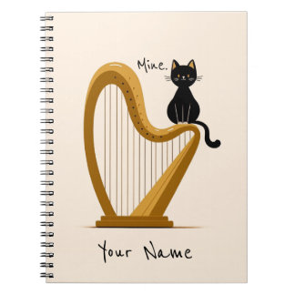 Cuaderno Portátil Harp y Cat personalizado
