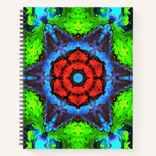 Cuaderno Portátil hippie psicodélico