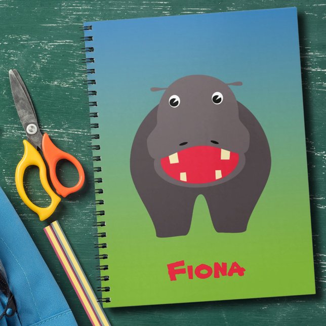 Cuaderno Portátil hippo feliz (Subido por el creador)