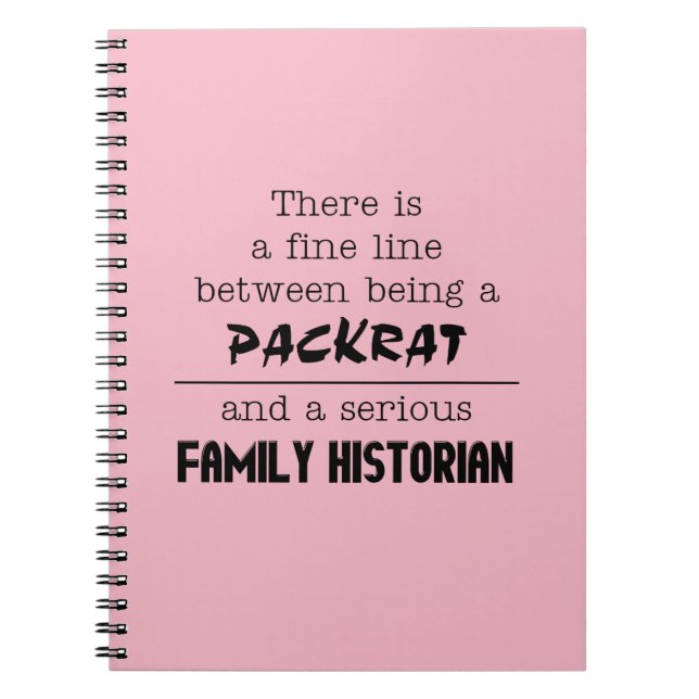 Cuaderno Portátil historiador familiar (Personalizar tu col (Frente)