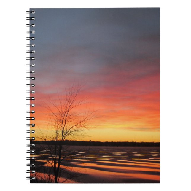 Cuaderno Portátil Ice Lake Sunset (Frente)