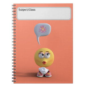 Cuaderno Portátil "Idea Emoji" (Naranja)