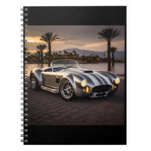 Cuaderno Portátil impreso para coches de carreras de mate c
