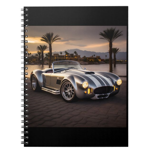 Cuaderno Portátil impreso para coches de carreras de mate c (Frente)