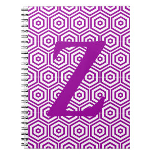 Cuaderno Portátil - Inicial con modelo de hexágono