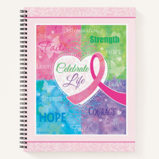 Cuaderno Portátil Inspirador de cinta rosa