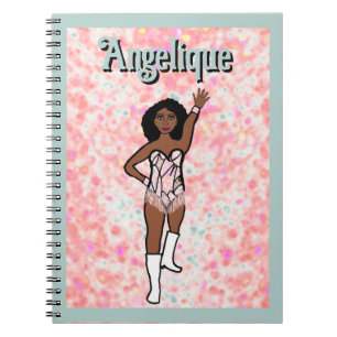 Cuaderno Portátil iridiscente blanco bailarín #1