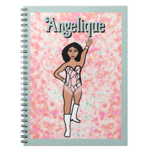 Cuaderno Portátil iridiscente blanco bailarín #2