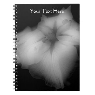 Cuaderno Portátil Iris Japonés Blanco Y Negro