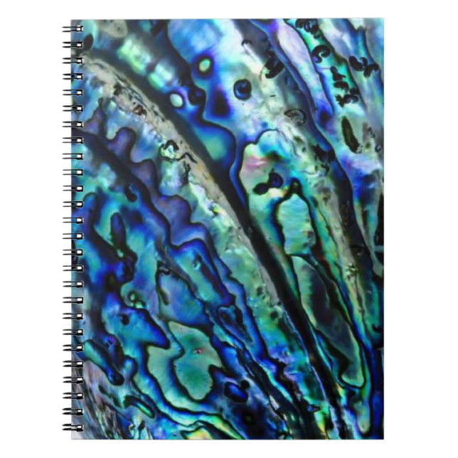 Cuaderno Portátil irlandés Paua Abalone Shell (Frente)