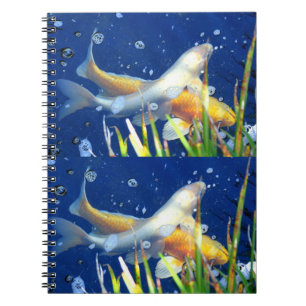 Cuaderno portátil japonés de cartón koi