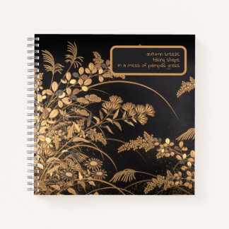 Cuaderno Portátil japonés Kigin Haiku - Arte otoñal