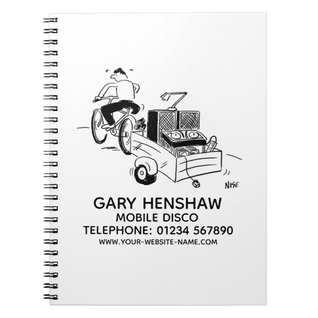 Cuaderno Portátil Jockey Disco para Disco Móvil (Frente)