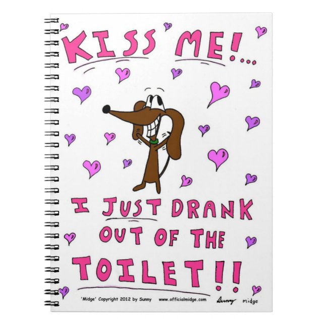 Cuaderno Portátil "KISS ME" (Frente)