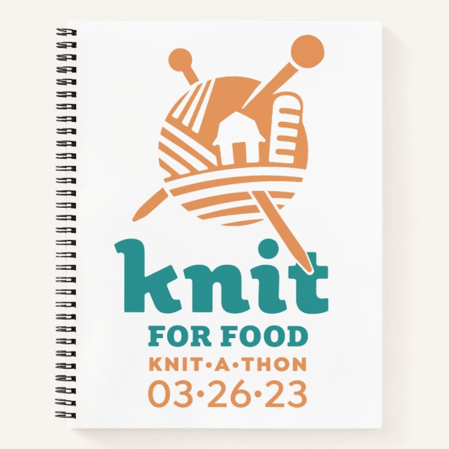 Cuaderno Portátil Knit For Food (Anverso)
