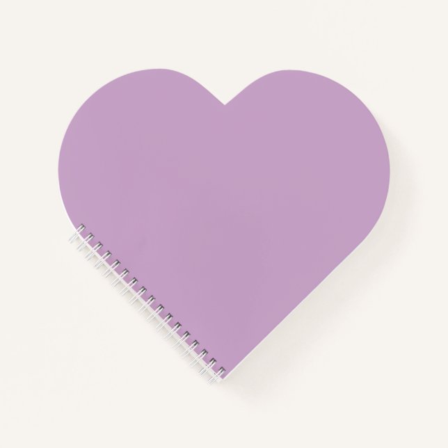 Cuaderno Portátil Lilac Heart Shaped (Anverso)
