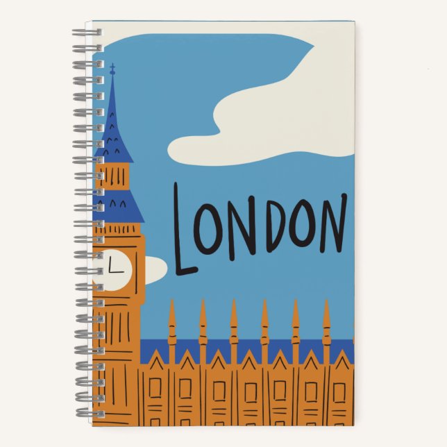 Cuaderno Portátil London Cityscape (Anverso)