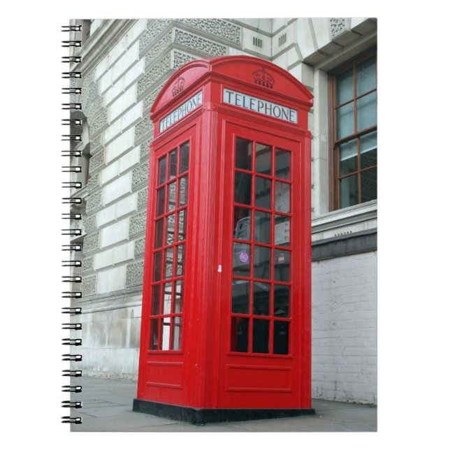 Cuaderno Portátil London Red Phone Box (Frente)