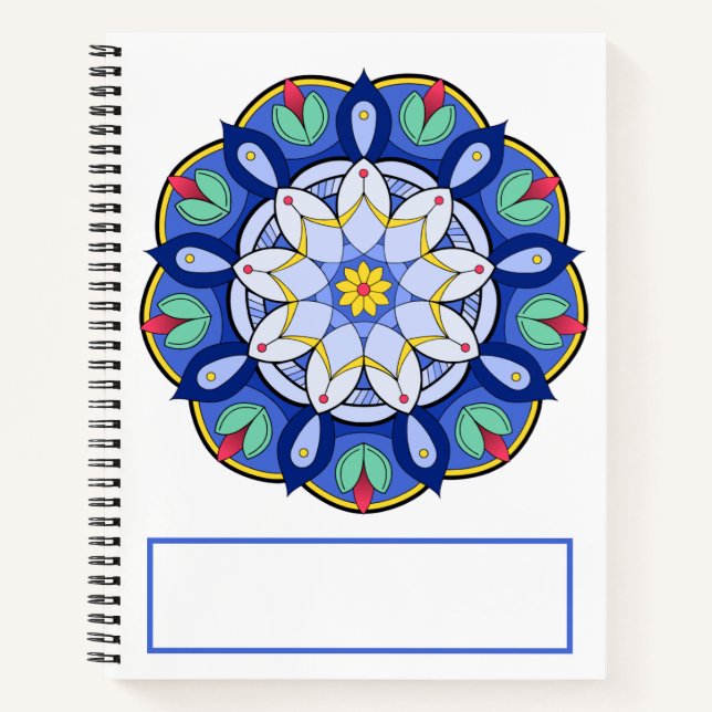 Cuaderno Portátil Mandala Pattern 01 (Anverso)