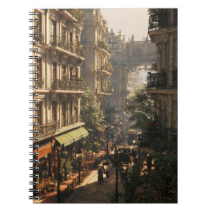 Cuaderno Portátil matutino vintage de Paris Street Market