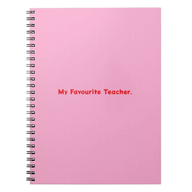 Cuaderno Portátil Mi profesor favorito (Frente)