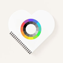 Cuaderno Portátil MOGAI Spiral Heart-Shaped