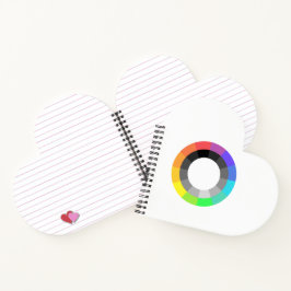 Cuaderno Portátil MOGAI Spiral Heart-Shaped