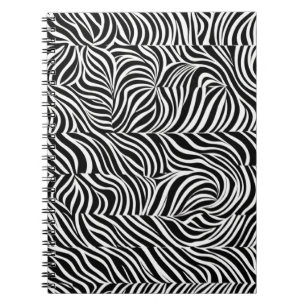 Cuaderno Portátil monocromo de impresión de cebra