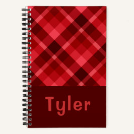 Cuaderno Portátil monográfico de espiral de bonito rojo rot