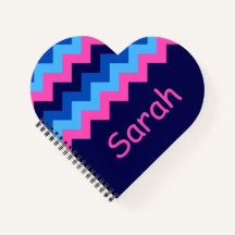 Portátil monográfico Guay Blue Pink Chevron