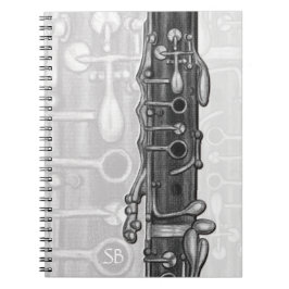 Cuaderno Portátil monograma de unión superior Clarinet