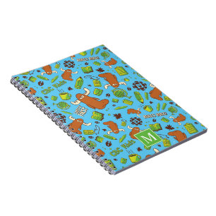 Cuaderno Portátil Monograma del patrón Orlando