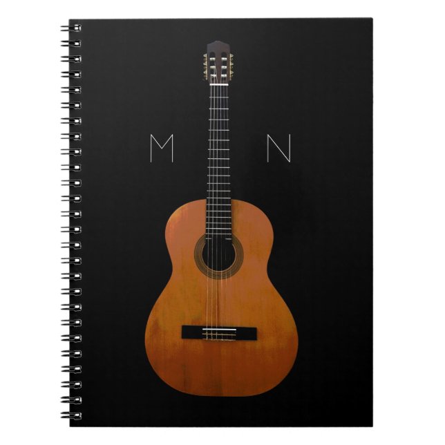 Cuaderno Portátil monograma musical (Frente)