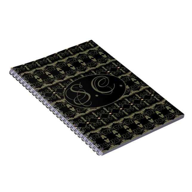 Cuaderno Portátil monograma personalizado (Lado Derecho)